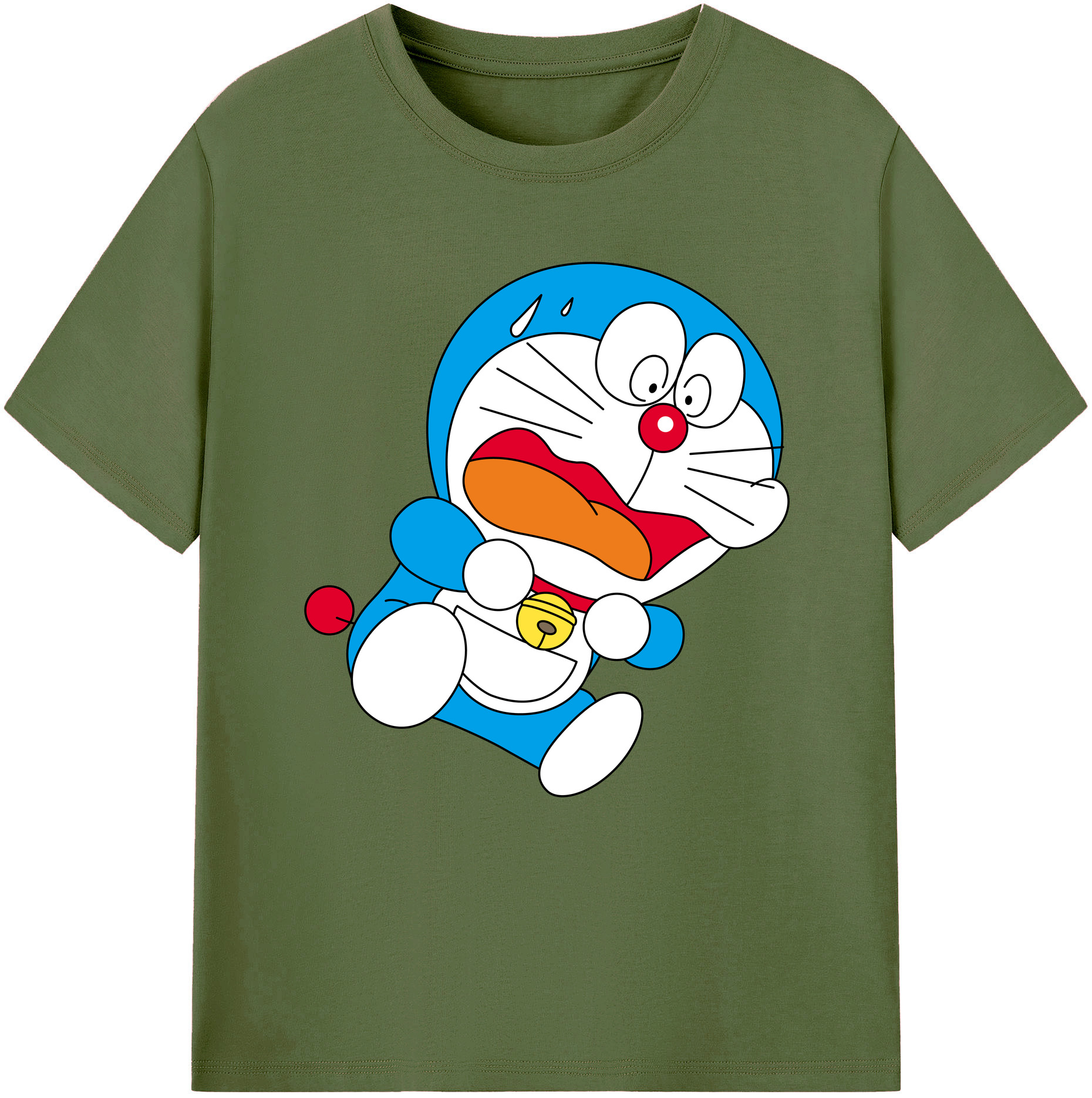 （画像用） ドラえもん Doraemon 綿100％半袖Tシャツ（フロントプリント）